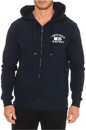 North Sails Heren, Sweatshirts & Hoodies, Blauw, Maat: M Katoen