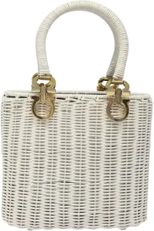 Salvatore Ferragamo Dames, Pre-owned, Wit, Maat: ONE Size