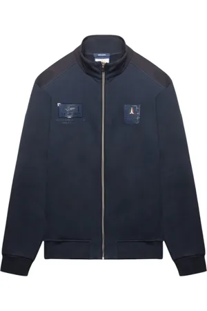 Aeronautica Militare Heren, Jassen, Blauw, Maat: 3XL Katoen