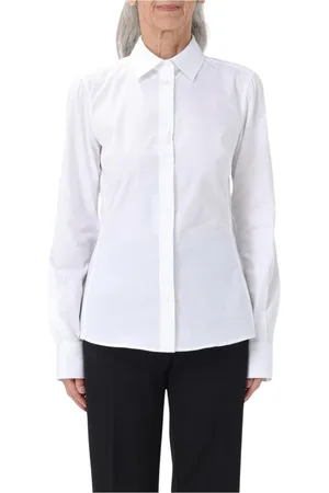 Dolce & Gabbana Dames, Blouses & Shirts, Wit, Maat: L Katoen