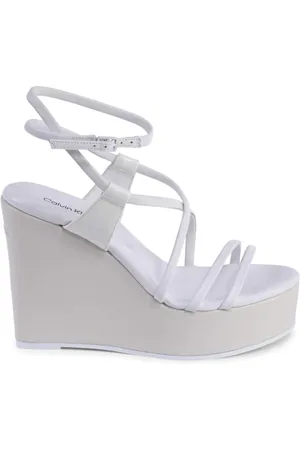 Calvin Klein Dames, Schoenen, Wit, Maat: 40 EU Leer