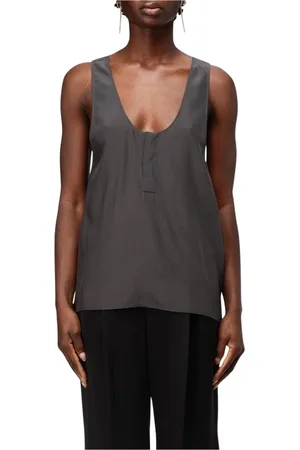 Saint Laurent Dames, Tops, Zwart, Maat: M Zijde