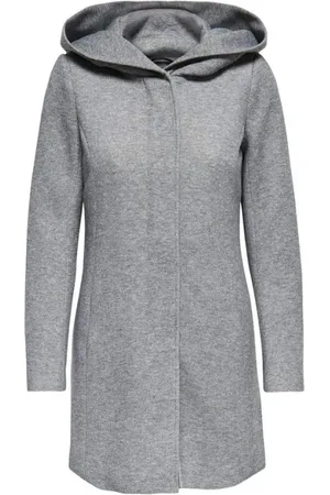 ONLY Dames, Mantels, Grijs, Maat: XS