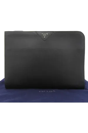 Prada Dames, Pre-owned, Zwart, Maat: ONE Size Leer
