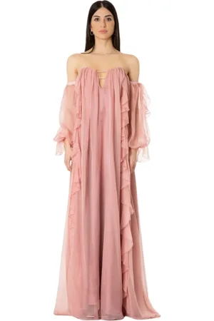 ACTUALEE Dames, Jurken, Roze, Maat: S Poliester