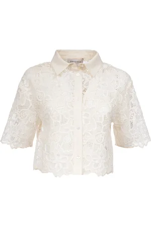 ERMANNO SCERVINO Dames, Blouses & Shirts, Wit, Maat: 2XS Katoen