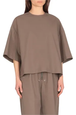 Rick Owens Dames, Tops, Bruin, Maat: XS Katoen