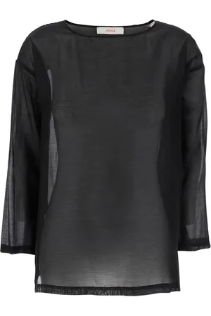 Jucca Dames, Tops, Zwart, Maat: XS Katoen