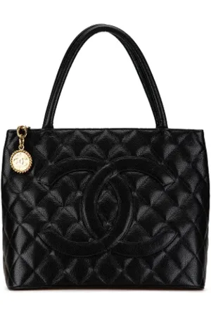 CHANEL Dames, Pre-owned, Zwart, Maat: ONE Size Leer