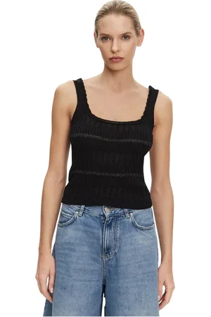 Pinko Dames, Tops, Zwart, Maat: XS Katoen