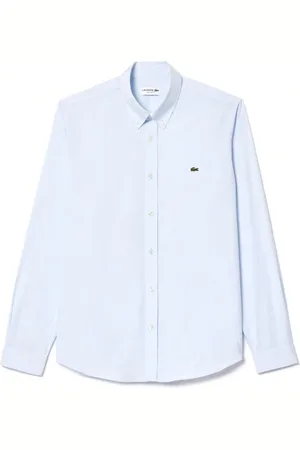 Lacoste Heren, Overhemden, Wit, Maat: 2XL Katoen