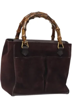 Gucci Dames, Pre-owned, Bruin, Maat: ONE Size Suède