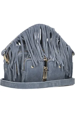 Nunoo Dames, Tassen, Blauw, Maat: ONE Size Suède