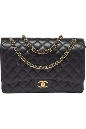 CHANEL Dames, Pre-owned, Zwart, Maat: ONE Size Leer