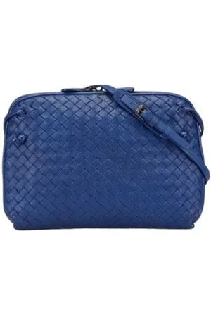 Bottega Veneta Dames, Pre-owned, Blauw, Maat: ONE Size Leer