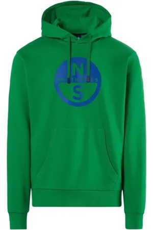 North Sails Heren, Sweatshirts & Hoodies, Groen, Maat: XL Katoen