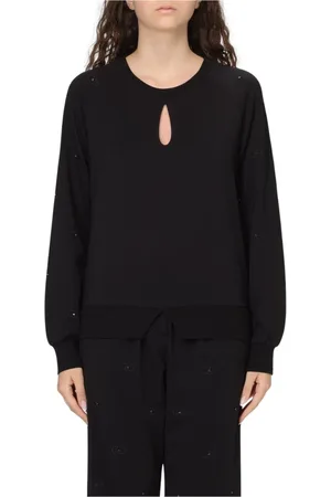 Liu Jo Dames, Sweatshirts & Hoodies, Zwart, Maat: XS Jersey