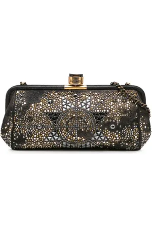 CHANEL Dames, Pre-owned, Zwart, Maat: ONE Size Leer