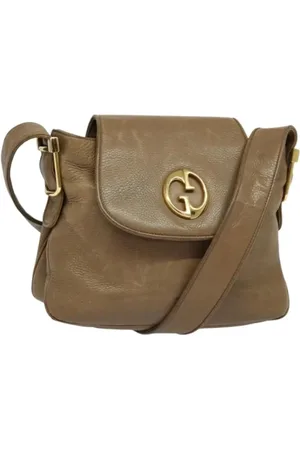 Gucci Dames, Pre-owned, Bruin, Maat: ONE Size Leer