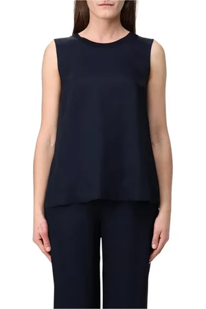 LORENA ANTONIAZZI Dames, Tops, Blauw, Maat: S Zijde
