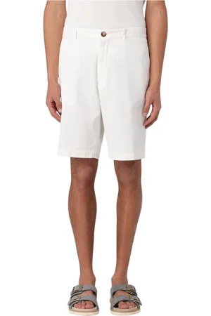 Brunello Cucinelli Heren, Korte broeken, Wit, Maat: 3XL Katoen