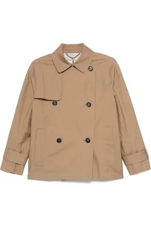 Max Mara Dames, Mantels, Bruin, Maat: M Wol