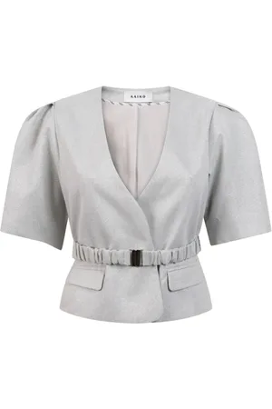 Aaiko Dames, Blouses & Shirts, Grijs, Maat: XL Katoen