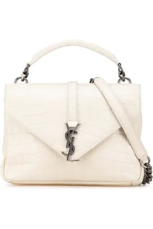 Saint Laurent Dames, Pre-owned, Wit, Maat: ONE Size Leer