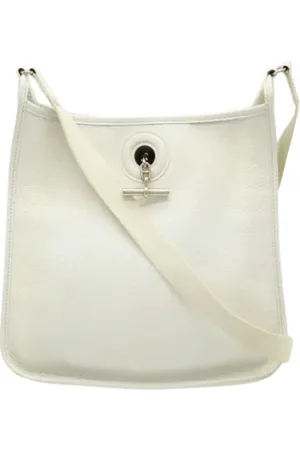 Hermès Dames, Pre-owned, Wit, Maat: ONE Size Leer