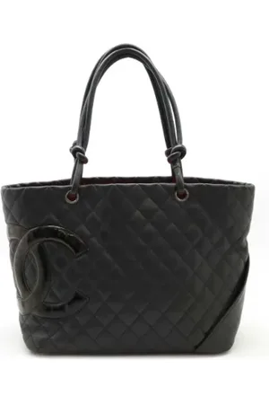 CHANEL Dames, Pre-owned, Zwart, Maat: ONE Size Leer