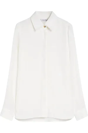 Max Mara Dames, Blouses & Shirts, Wit, Maat: XS Linnen
