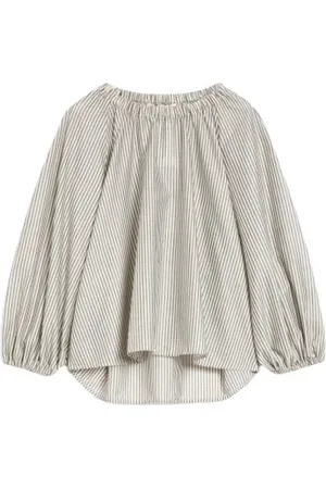 Max Mara Dames, Blouses & Shirts, Grijs, Maat: XS Katoen