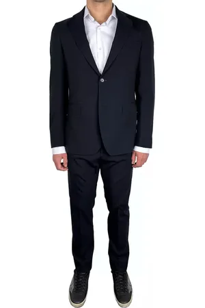 Aquascutum Heren, Pakken, Blauw, Maat: 2XL Wol