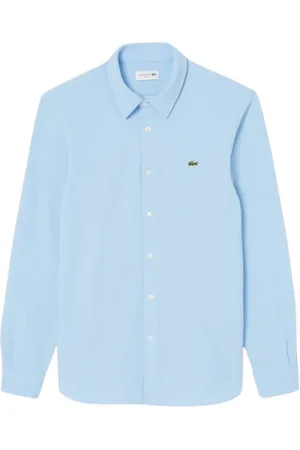 Lacoste Heren, Overhemden, Blauw, Maat: L Katoen
