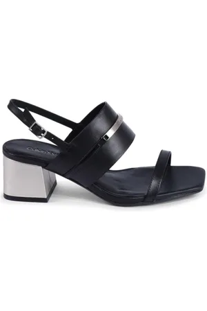 Calvin Klein Dames, Schoenen, Zwart, Maat: 36 EU Leer