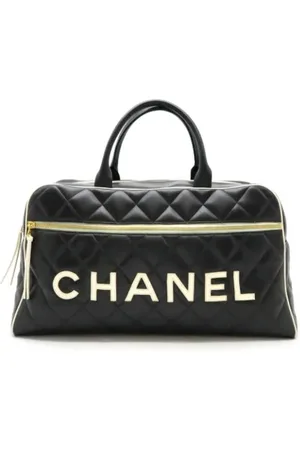 CHANEL Dames, Pre-owned, Zwart, Maat: ONE Size Leer