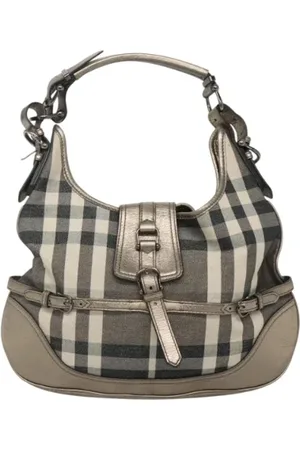 Burberry Dames, Pre-owned, Grijs, Maat: ONE Size Leer