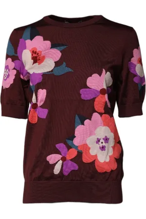 Dolce & Gabbana Dames, Truien, Bruin, Maat: M Zijde