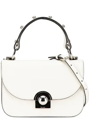 Prada Dames, Pre-owned, Wit, Maat: ONE Size Leer