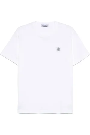 Stone Island Heren, Tops, Wit, Maat: L Katoen