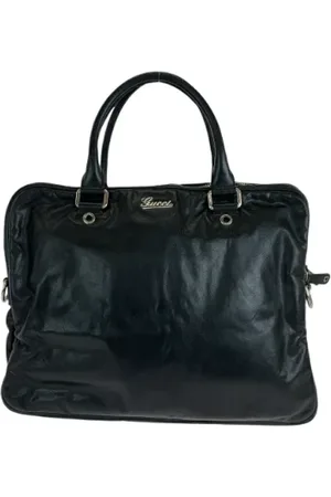 Gucci Heren, Pre-owned, Zwart, Maat: ONE Size Leer
