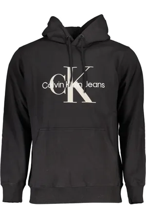 Calvin Klein Heren, Sweatshirts & Hoodies, Zwart, Maat: 2XL Katoen