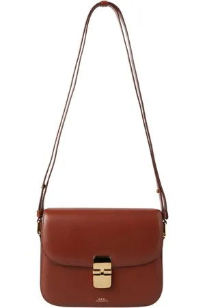 A.P.C. Dames, Tassen, Bruin, Maat: ONE Size Leer