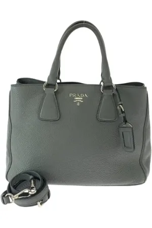 Prada Dames, Pre-owned, Grijs, Maat: ONE Size Leer