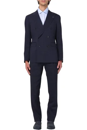 TAGLIATORE Heren, Pakken, Blauw, Maat: L Wol