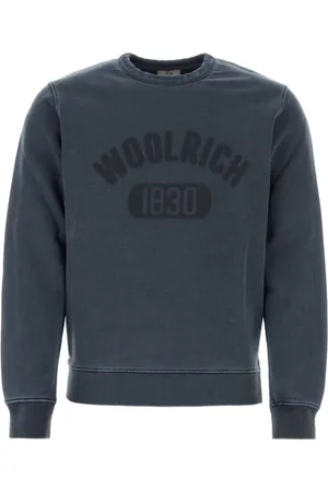 Woolrich Heren, Sweatshirts & Hoodies, Blauw, Maat: S Katoen