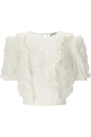 Elisabetta Franchi Dames, Blouses & Shirts, , Maat: L Satijn