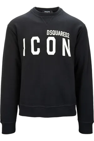 Dsquared2 Heren, Sweatshirts & Hoodies, Zwart, Maat: S Katoen