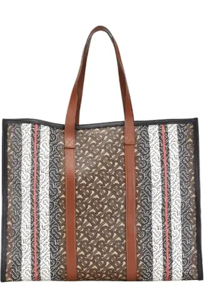 Burberry Dames, Pre-owned, Bruin, Maat: ONE Size Leer