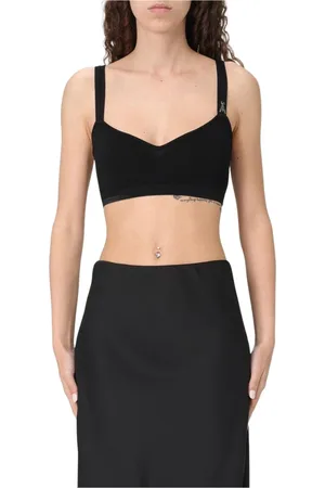 Patrizia Pepe Dames, Tops, Zwart, Maat: S